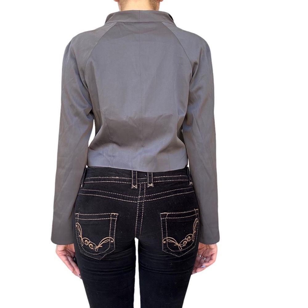 Retro grey button jacket - Picture 2 of 2